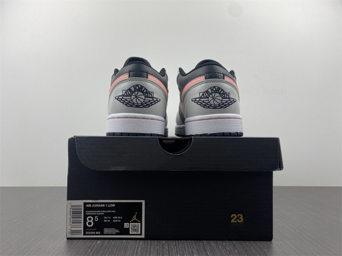 air jordan 1 low black grey pink 553558-062