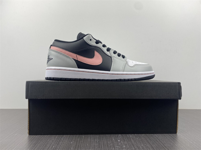 air jordan 1 low black grey pink 553558-062
