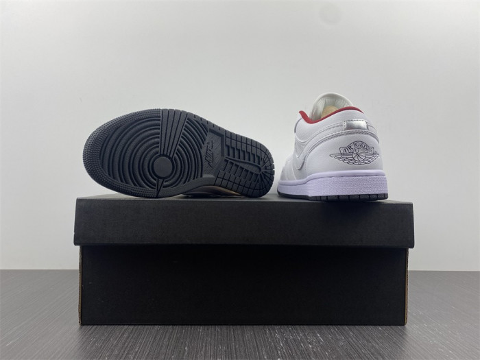 air jordan 1 low white gym red black 553560-164