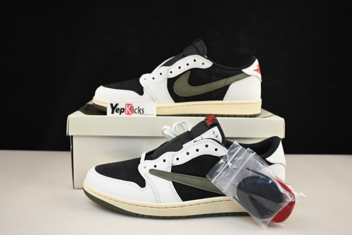 travis scott x air jordan 1 low og olive dz4137-106