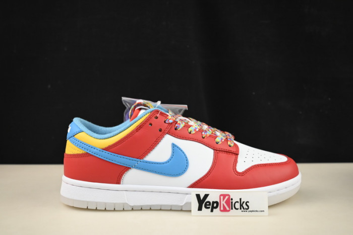 nike dunk low lebron james fruity pebbles dh8009-600