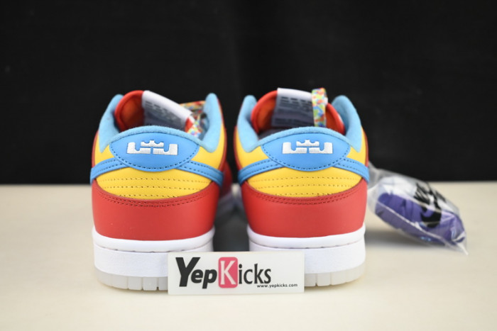 nike dunk low lebron james fruity pebbles dh8009-600