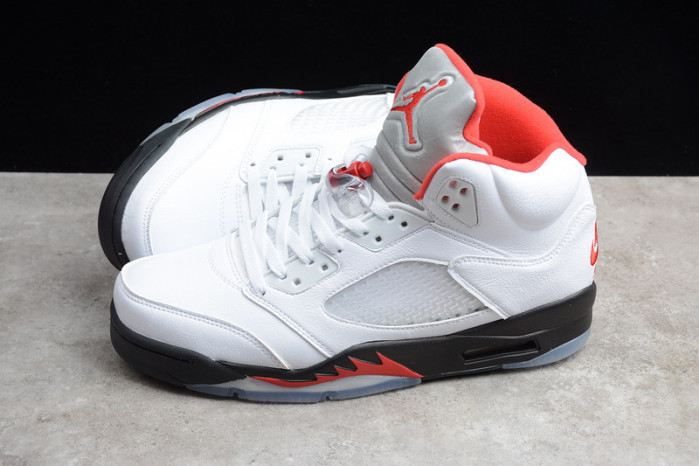 air jordan 5 retro fire red silver tongue da1911-102
