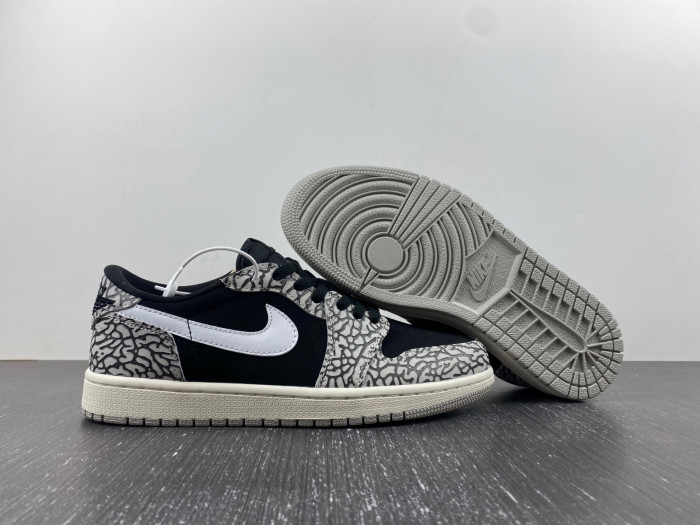 air jordan 1 retro low og black cement cz0790-001