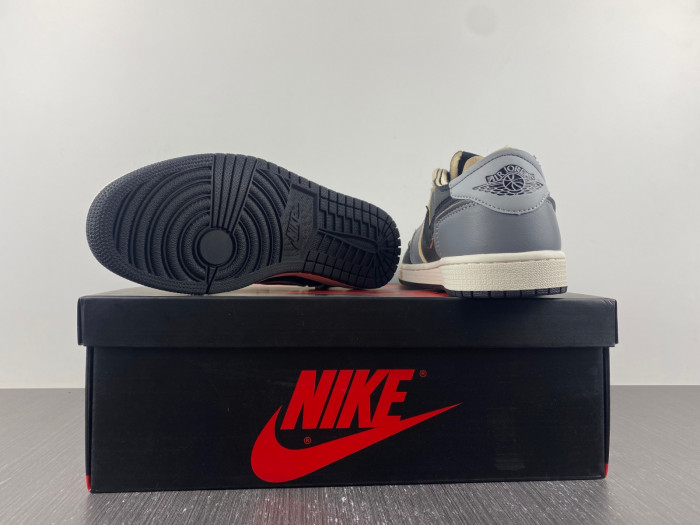 air jordan 1 low black smoke grey dv0982-006