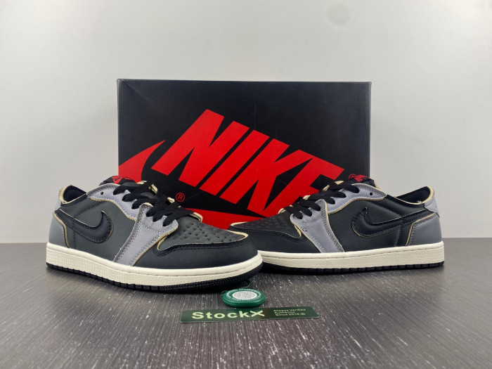 air jordan 1 low black smoke grey dv0982-006