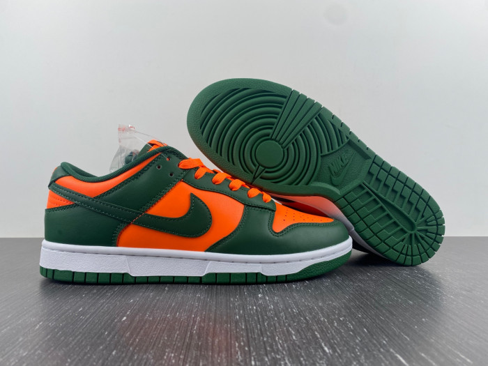 nike dunk low retro miami hurricanes dd1391-300