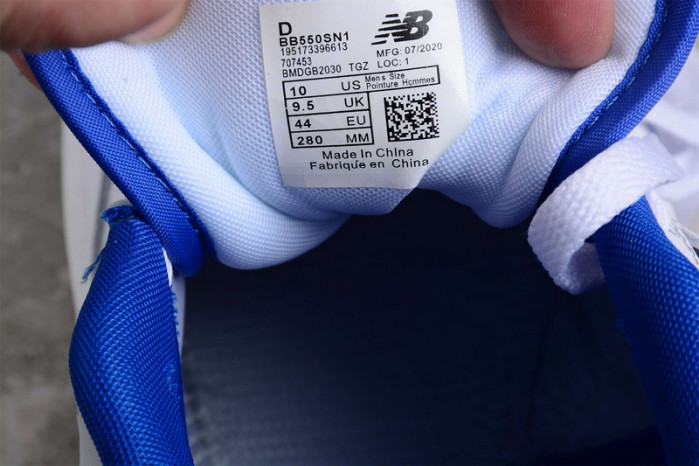 new balance 550 white blue bb550sn1