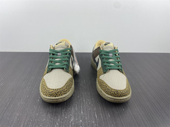 nike dunk low safari golden moss dx2654-200
