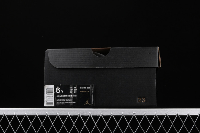 JORDAN 1 MID MULTI-COLOR SWOOSH PHANTOM (GS) 555112-035