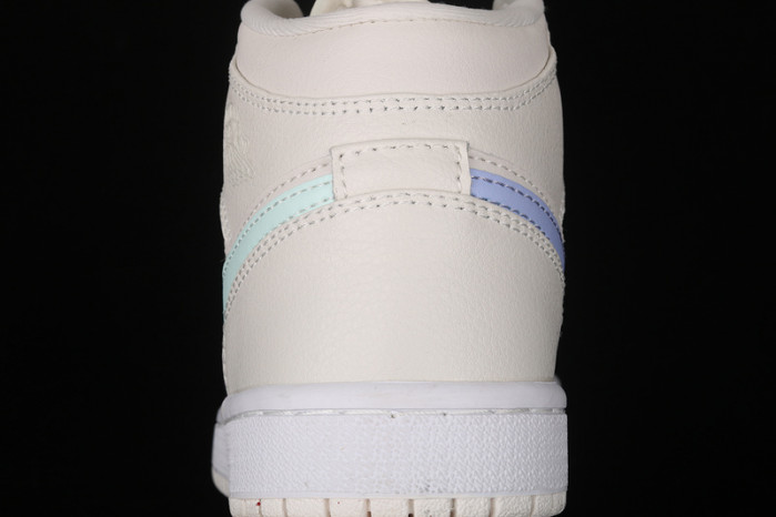 JORDAN 1 MID MULTI-COLOR SWOOSH PHANTOM (GS) 555112-035