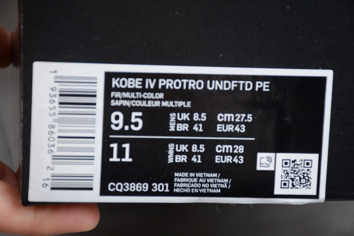 zoom kobe 4 protro green/black/white cq3869-301