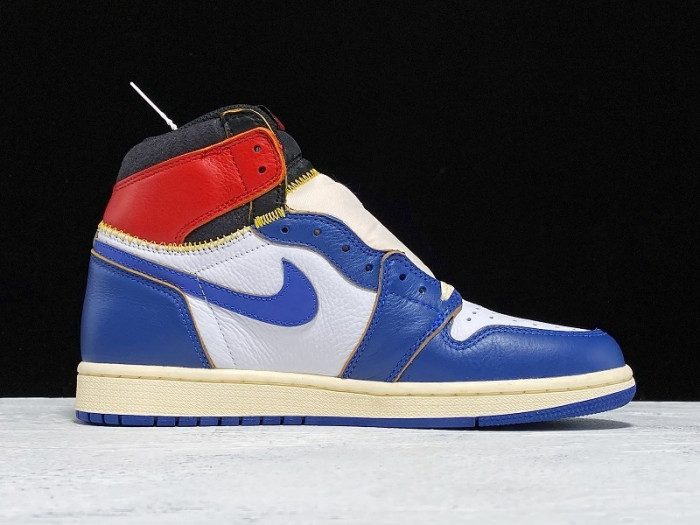 union x jordan 1 retro high los angeles blue toe bv1300-146