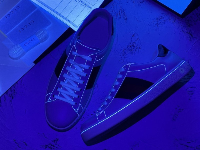 g*u*i ace embroidered low-top sneaker e2275