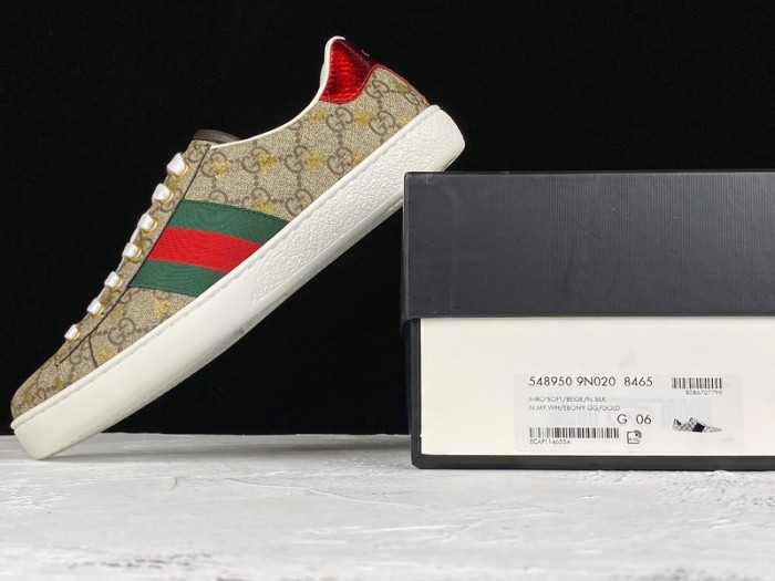 g*u*i ace embroidered low-top sneaker e2276