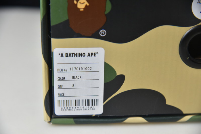 a bathing ape bape sta low black b027