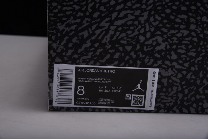 air jordan 3 “varsity royal” ct8532-400