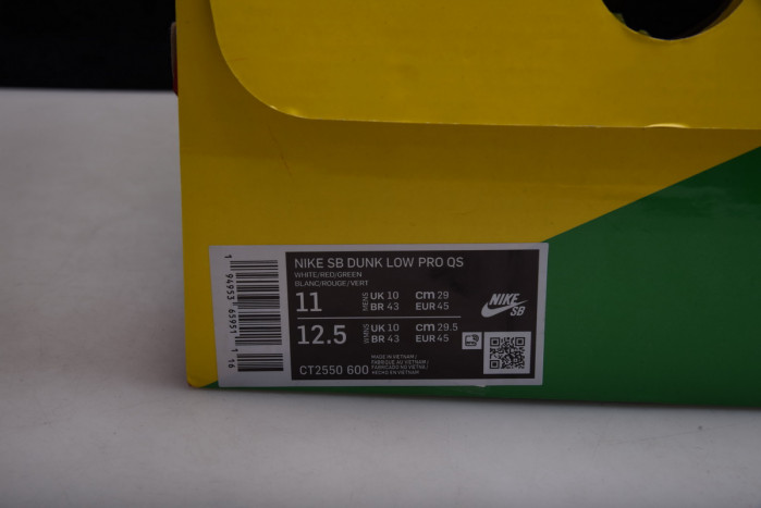 frame skate x nike sb dunk low ct2550-600