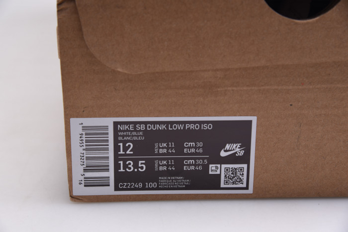 nike sb dunk low orange label white navy cz2249-100