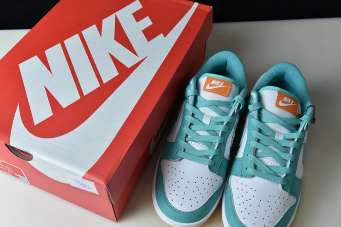 nike dunk low white turquoise dv2190-100