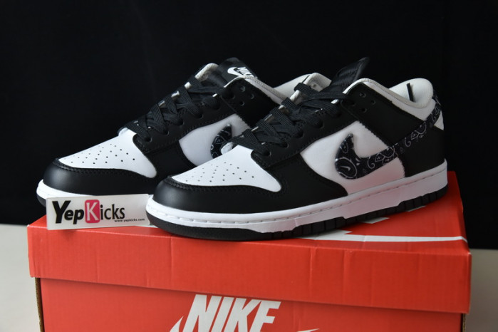 nike dunk low black paisley dh4401-100
