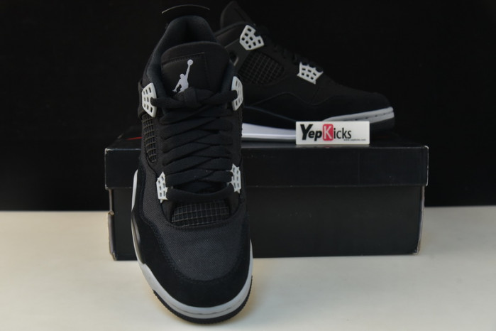 air jordan 4 retro black canvas dh7138-006