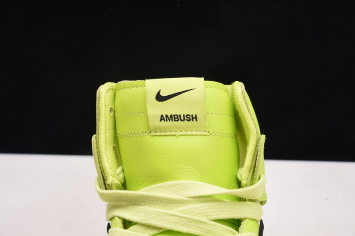 nike dunk high "ambush flash lime" cu7544-300