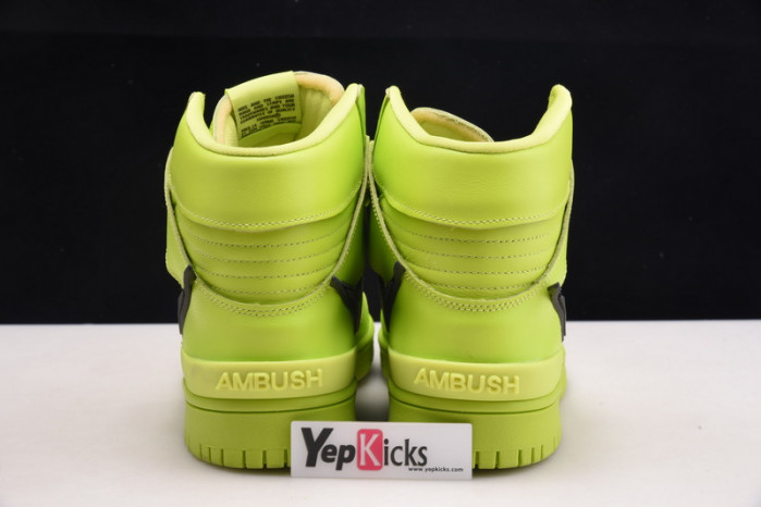 nike dunk high "ambush flash lime" cu7544-300