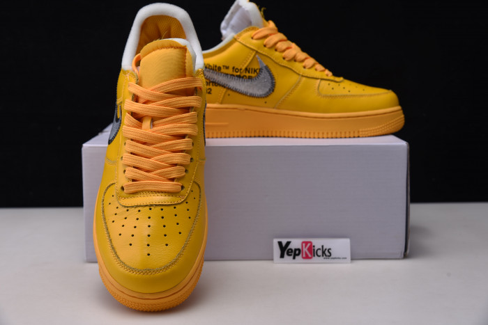 ow x nike air force 1 “university gold” dd1876-700