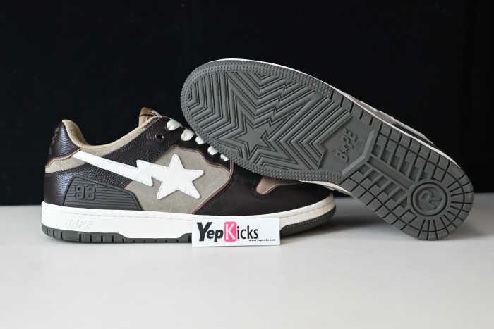 a bathing ape bape sta low brown b028