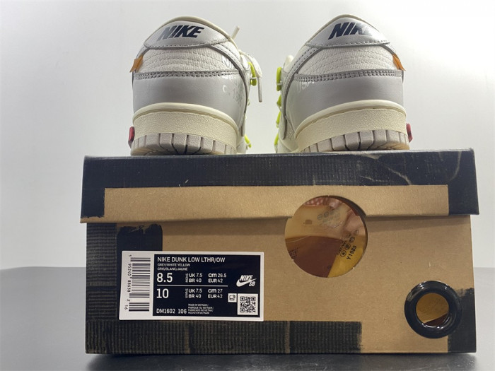 nike dunk low ow lot 8 dm1602-106