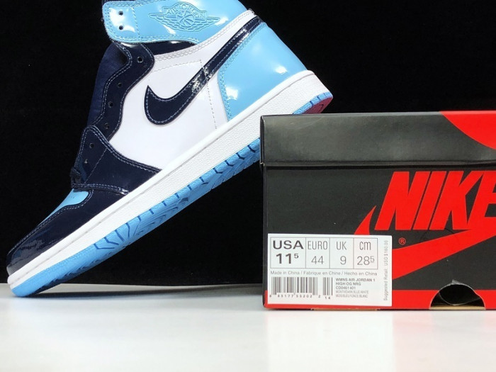 air jordan 1 retro high unc patent cd0461-401