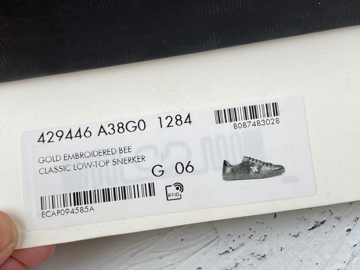 g*u*i ace embroidered low-top sneaker e2272