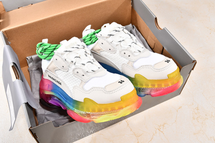 Ba*len*cia*ga triple s trainers clear sole trainer w09o5 8124