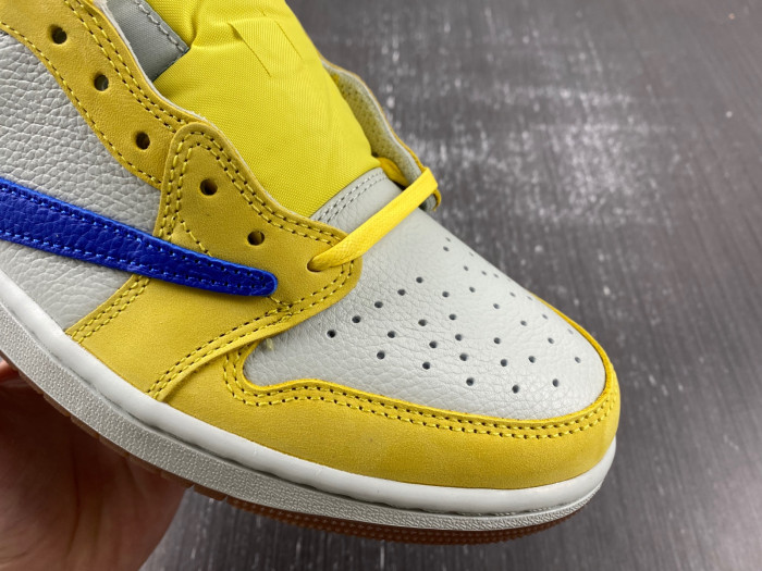 travis scott x air jordan 1 low og “canary” dz4137-700