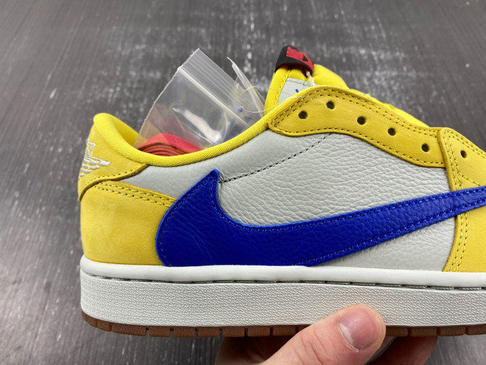travis scott x air jordan 1 low og “canary” dz4137-700