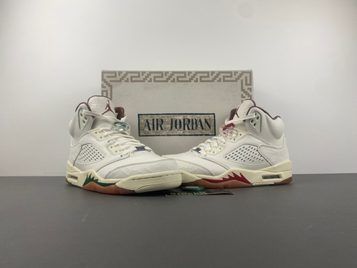 Air Jordan 5 "El Grito" Sail and Dark Pony HF8833-100