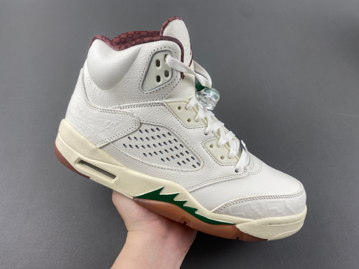 Air Jordan 5 "El Grito" Sail and Dark Pony HF8833-100