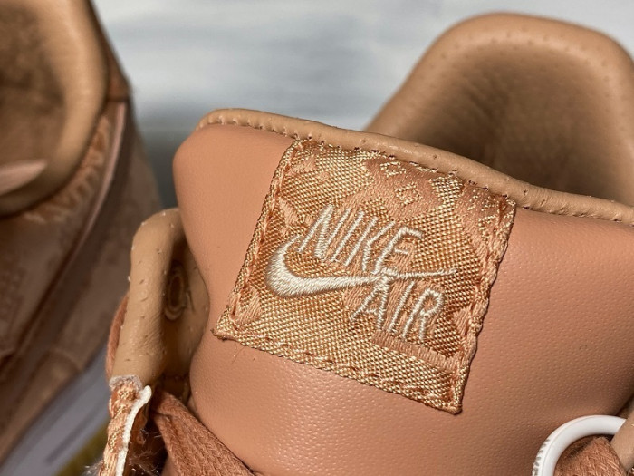 clot x nike air force 1 low rose gold cj5290-600