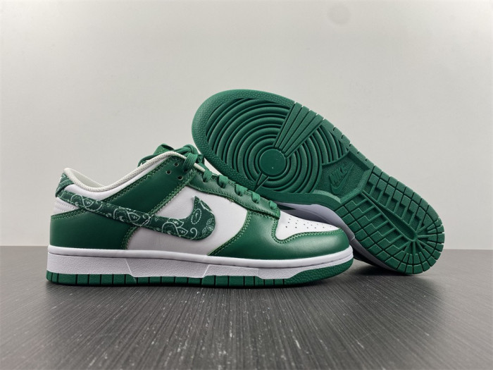 nike dunk low essential paisley pack green dh4401-102
