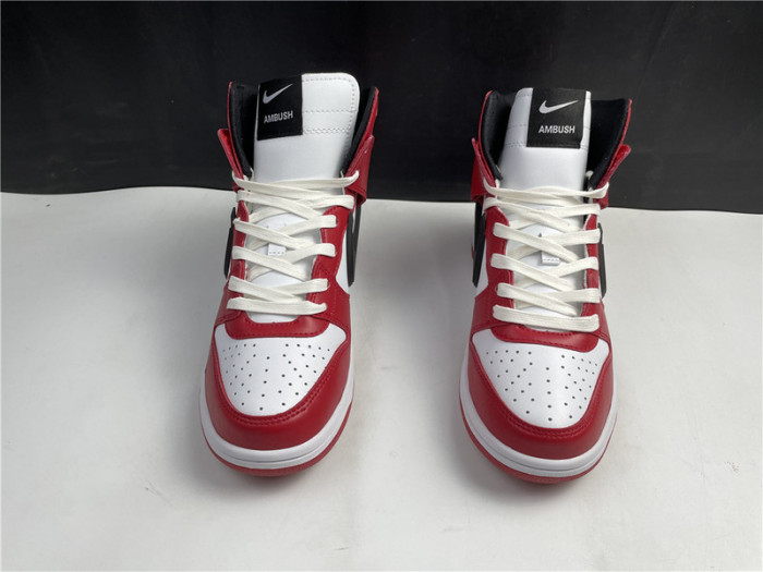 nike dunk high white and red cu7544-102