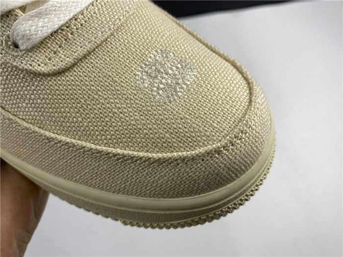 stussy x nike air force 1 low “fossil stone” cz9084-200