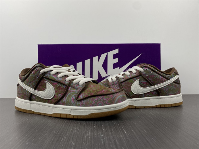 nike sb dunk low pro paisley brown dh7534-200