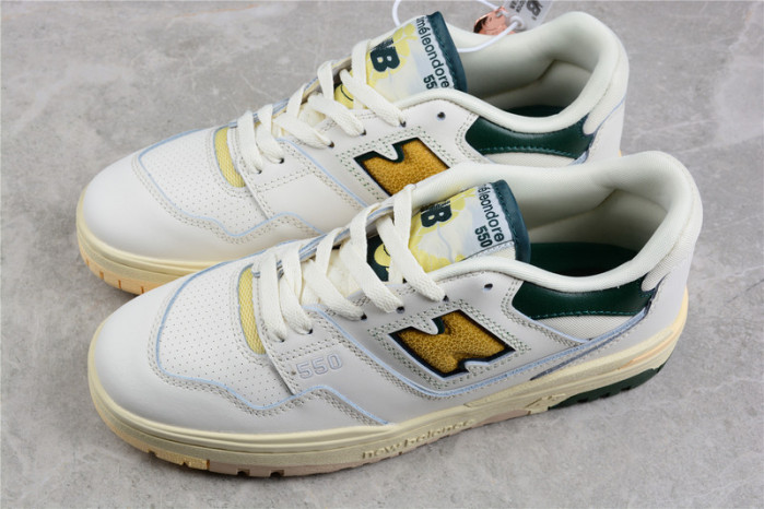 new balance 550 aime leon dore natural green bb550a2