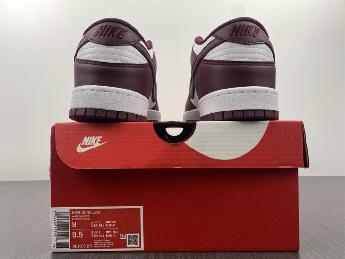 nike dunk low bordeaux dd1503-108